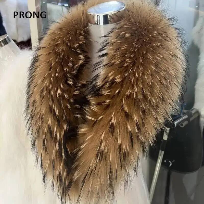 Winter Clothing Uae - Natürliche Waschbären Pelz Kragen Echtpelz Schal