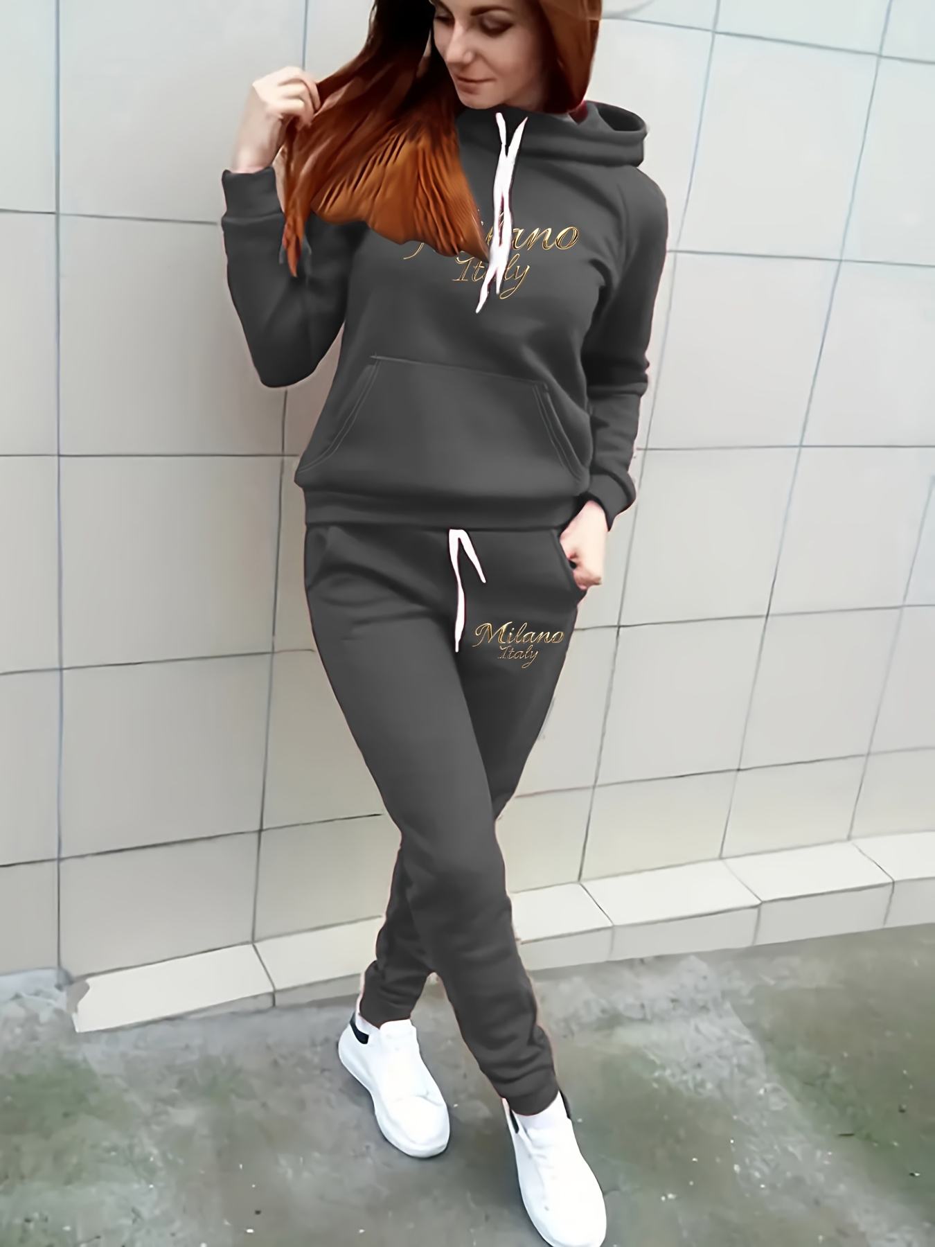 Winter Clothing Essentials For Women - Herbst- und Winter-Essentials: Fleece-gefüttertes, verdicktes Kapuzen-Sweatshirt