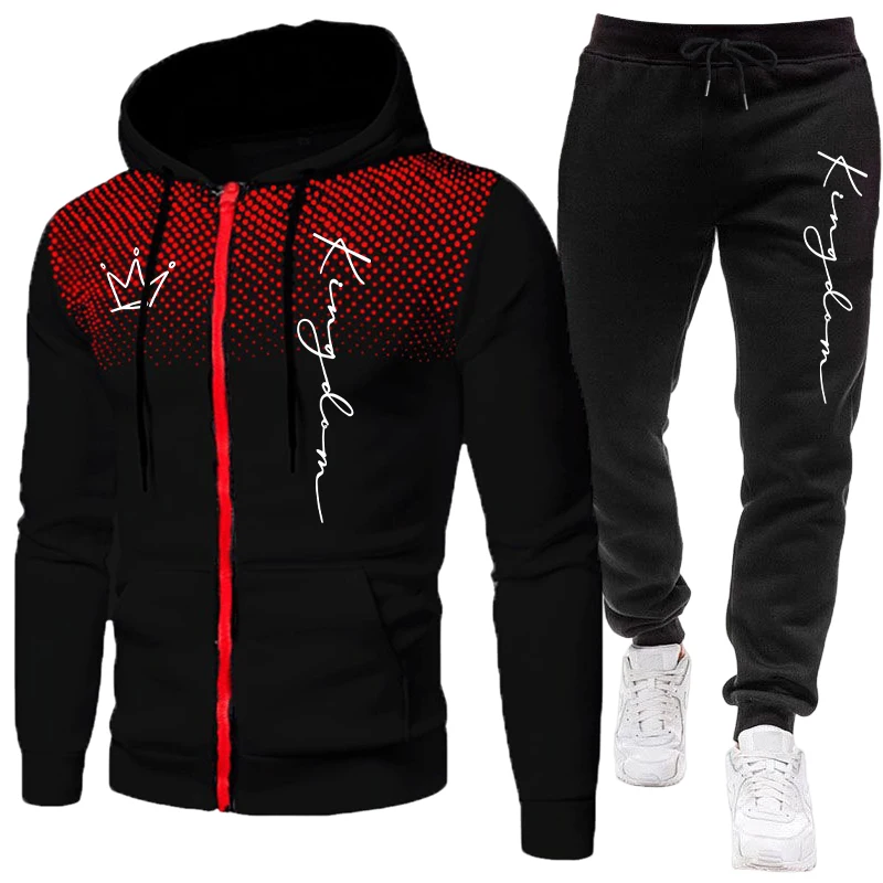 Winter Clothing Uae - King Herrenjacke Trainingsanzug Lässiger Kapuzenpullover mit