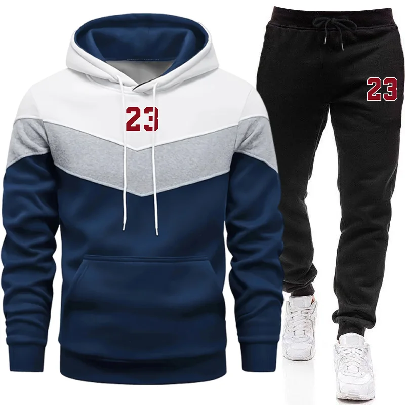 Quality Winter Clothing - Neuer Trainingsanzug für Herren Lässiger Kapuzenpullover