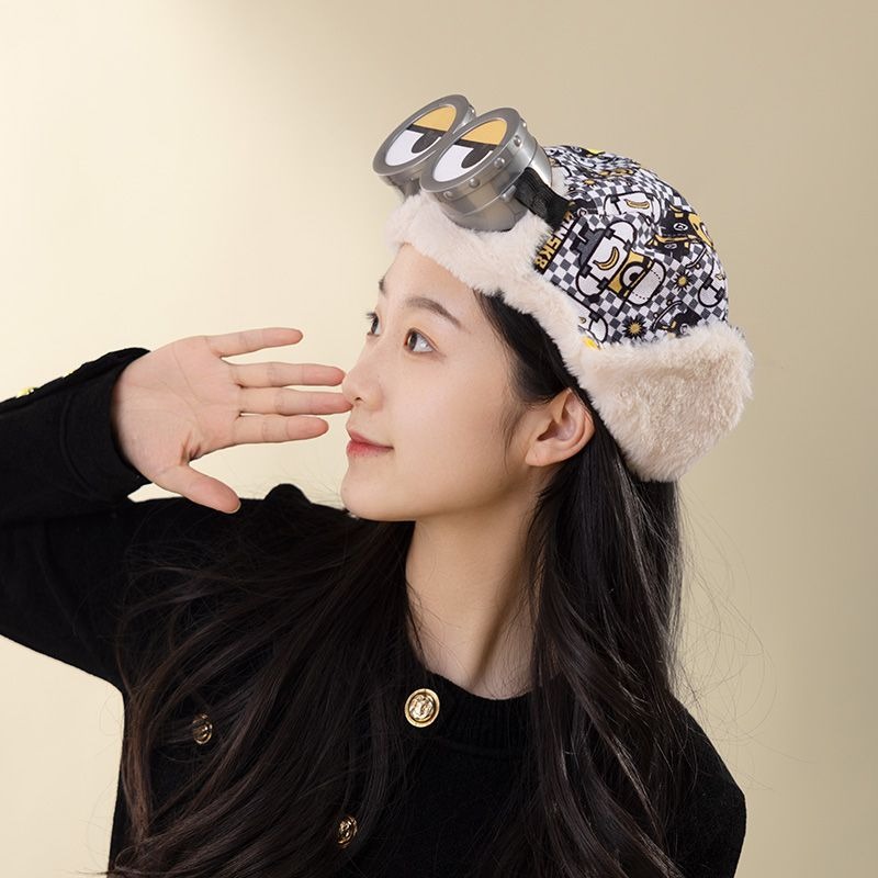 Winter Clothing Earmuffs - Minions Herren Damen Mode Warme Bombermütze