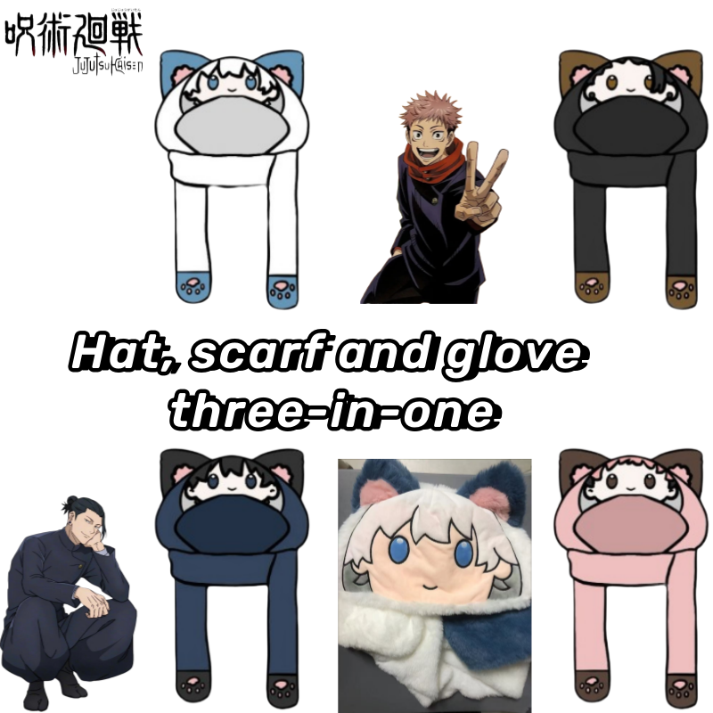 Winter Clothing Earmuffs - Neue Jujutsu Kaisen Gojo Satoru Itadori