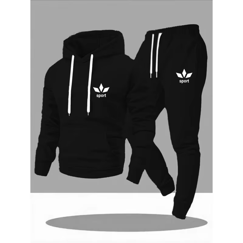 Winter Clothing Usa - 2026 Herren Freizeit-Sportanzug: Hoodie und Lange