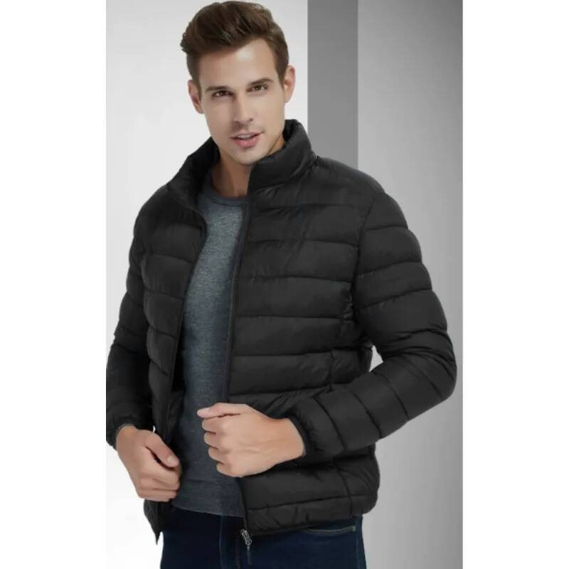Winter Clothing Taiwan - Stehkragen Casual Arbeitsparka Mantel Einfarbige Leichte