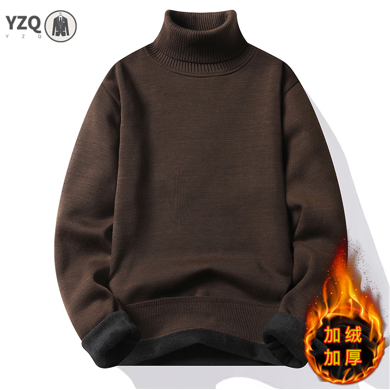 Quality Winter Clothing - Sweatwear Herren Anti-Pilling Hochwertiger gestrickter Rollkragenpullover