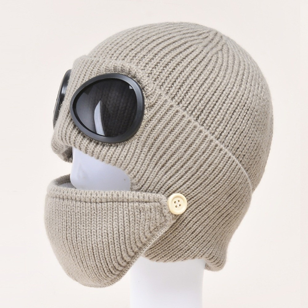 Winter Clothing Earmuffs - Mit Fleece gefütterte warme Wollmütze mit