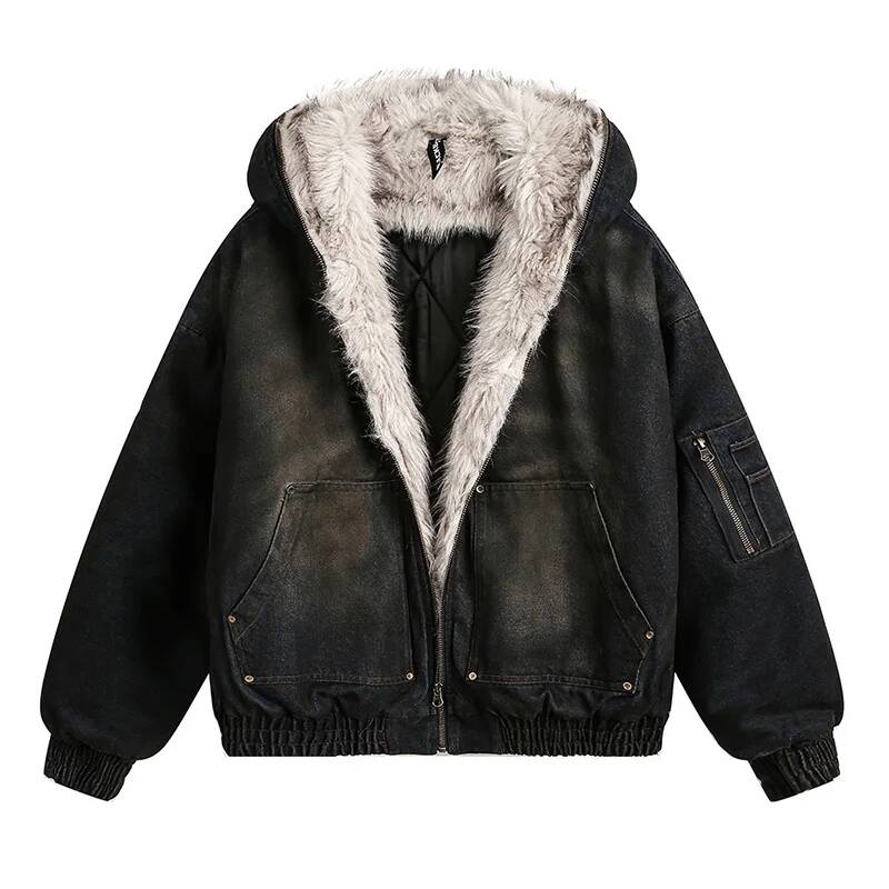 Winter Clothing Taiwan - Herren Gefütterte Jacken Neue Mode Denim
