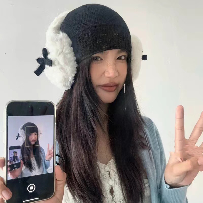 Winter Clothing Earmuffs - Trendy Bogen-knoten Ohrenschützer Winter Warme Weiche