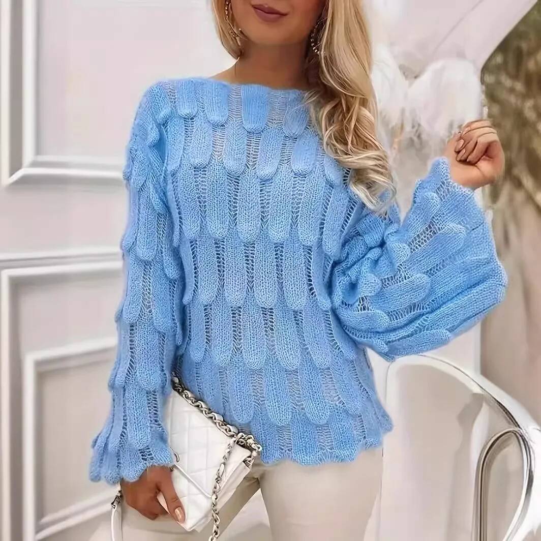Winter Clothing Taiwan - 2026 herbst/Winter frauen Elegante Gedruckt Hohl