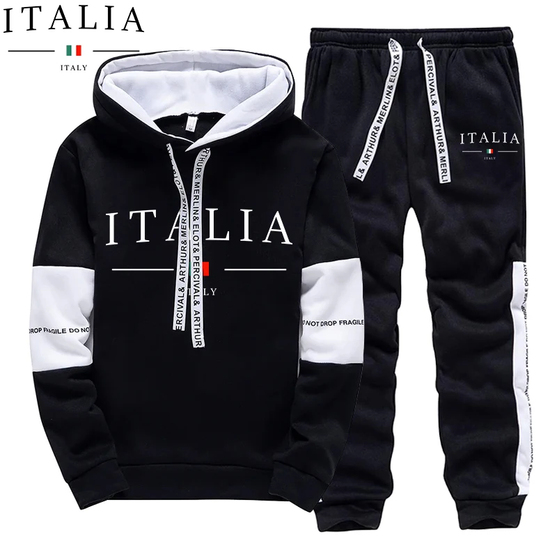 Winter Clothing Usa - Herbst Winter Herren Trainingsanzug Lässige Kapuzenpullover