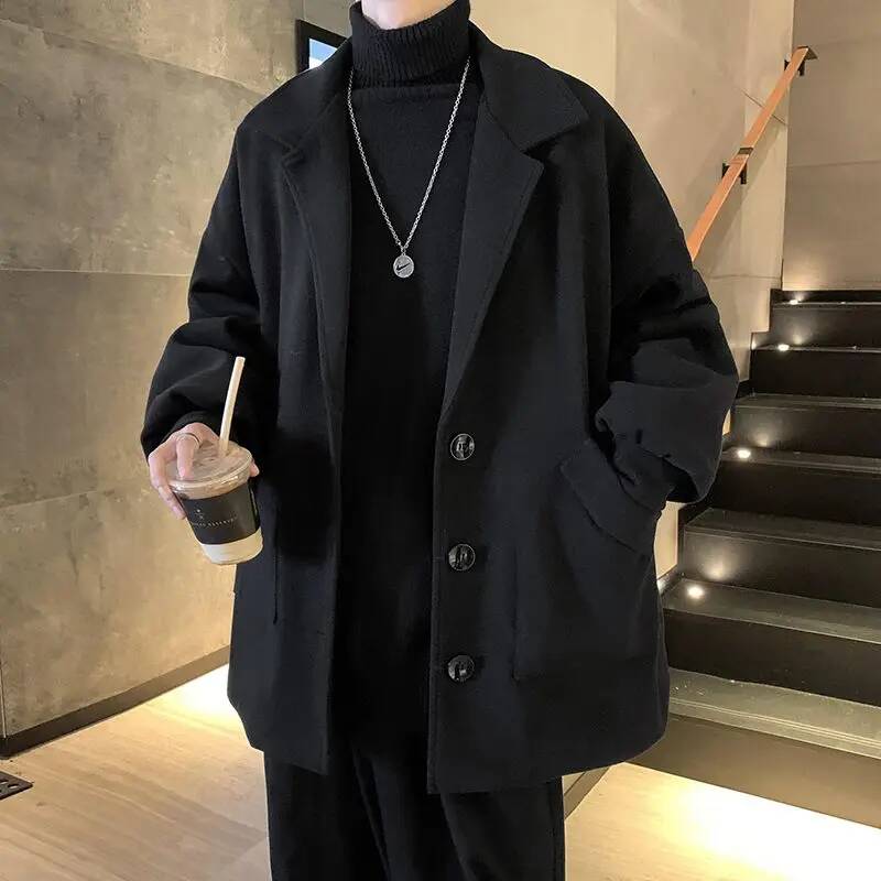 Koreanische Einfarbige Wollmän – Winter Clothing Taiwan Bewertung und Preis