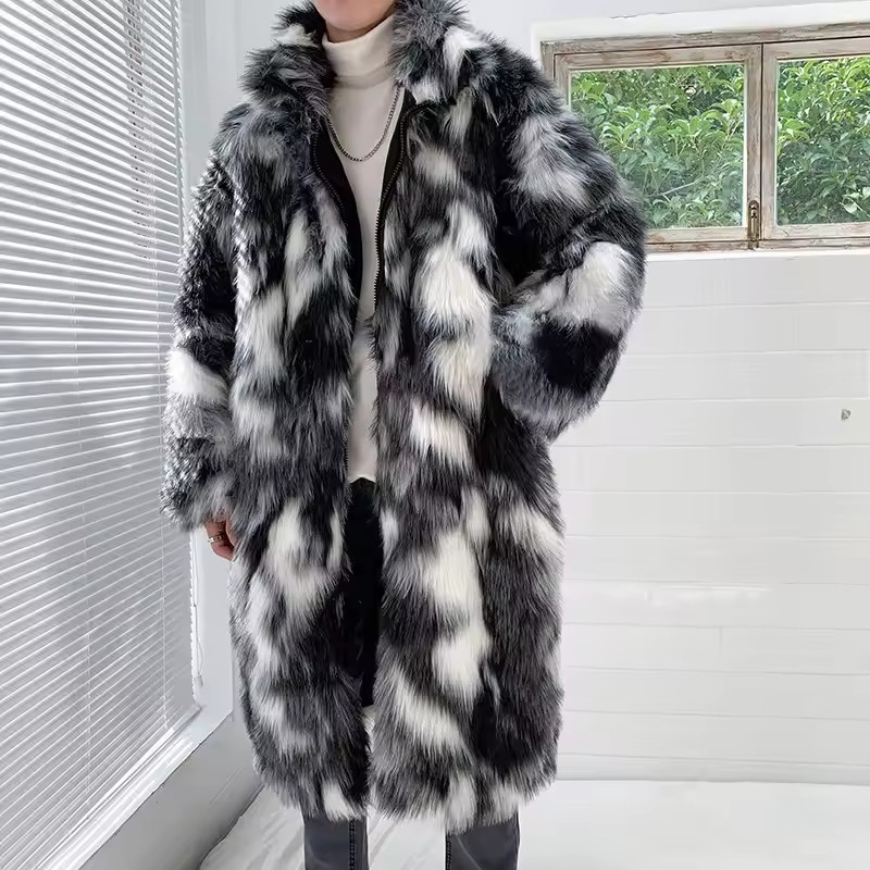 Winter Hip Hop Lange Faux Pelz – Winter Clothing Uae Bewertung und Preis