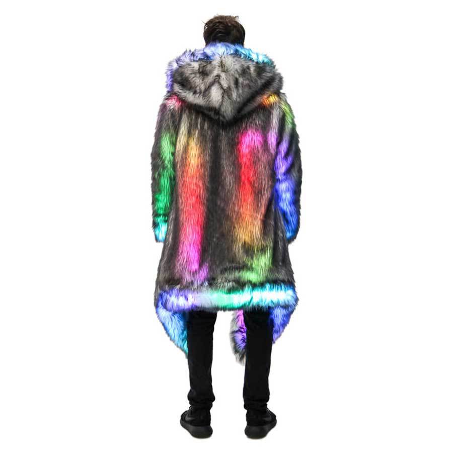 Faux Pelzmantel Männer Mit Kap – Winter Clothing Uae Bewertung und Preis