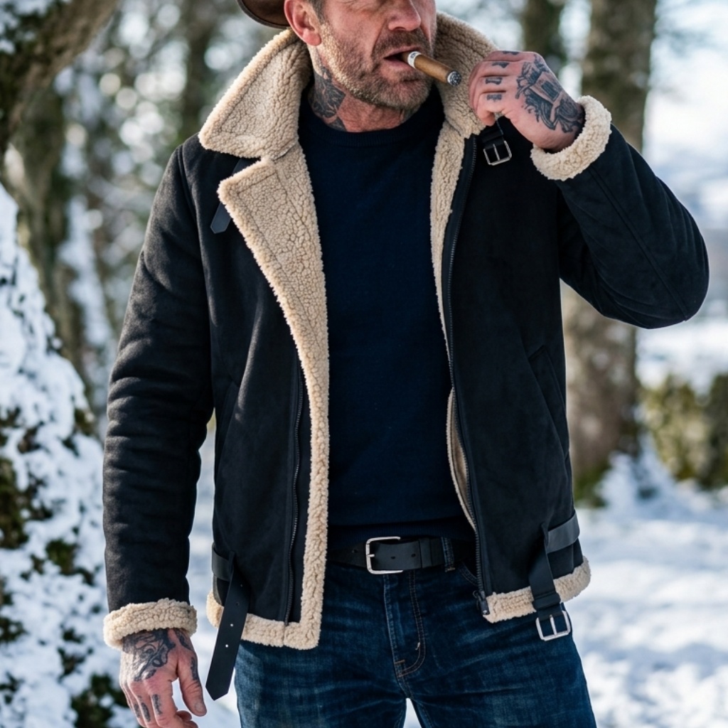 Herren Winter Kunstwildleder-J – Winter Clothing Uae Bewertung und Preis
