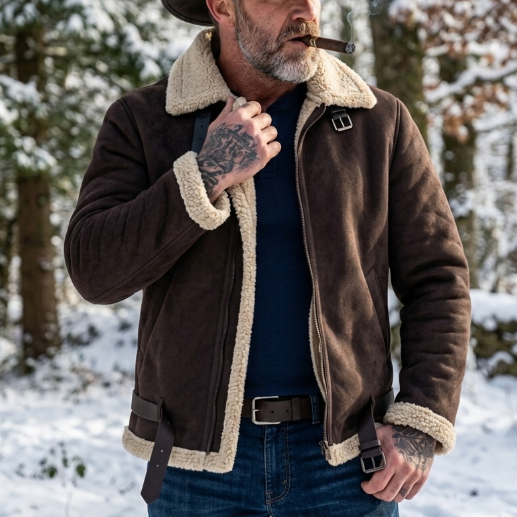 Herren Winter Kunstwildleder-J – Winter Clothing Uae Bewertung und Preis